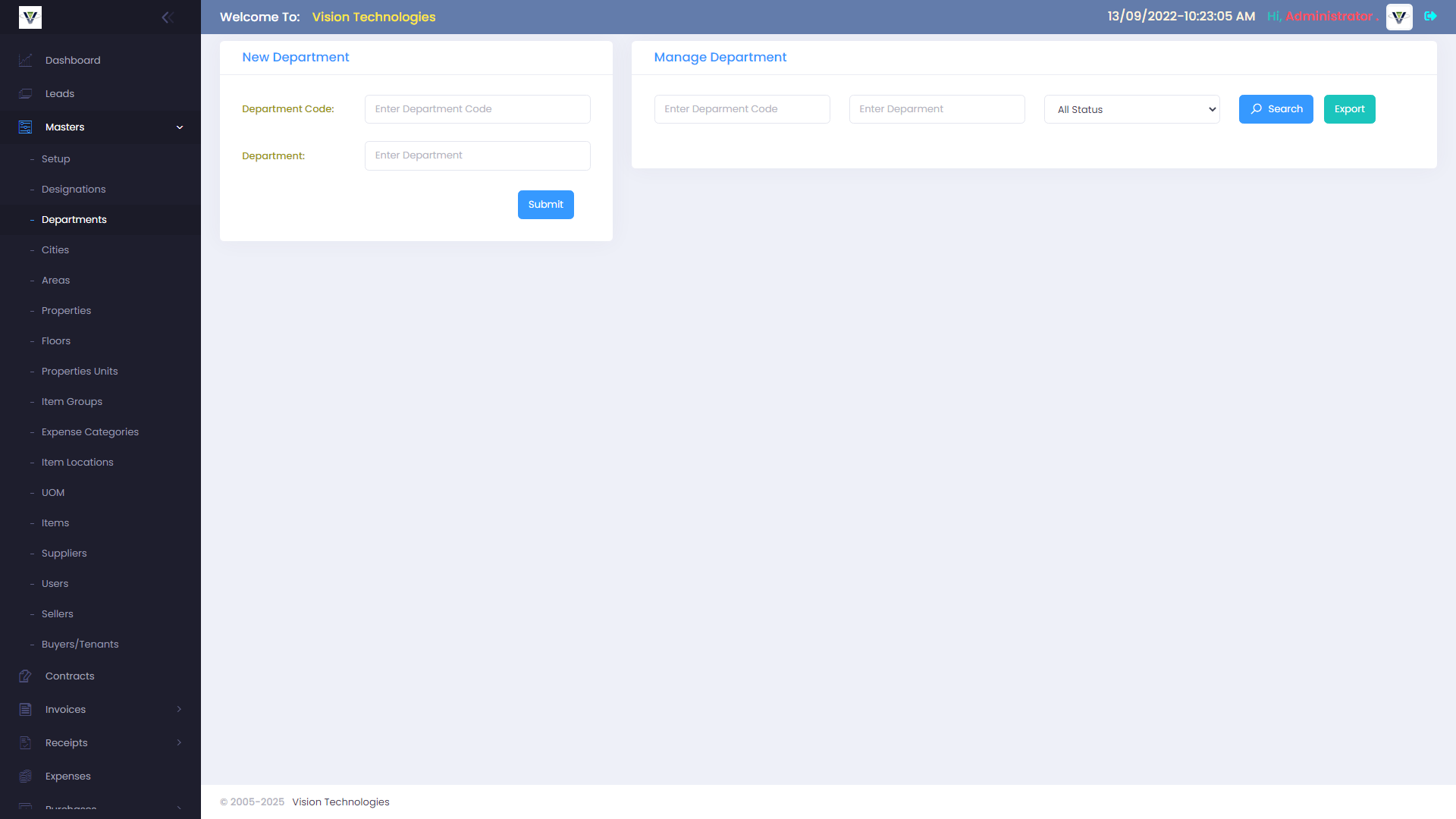 Dashboard Screenshot