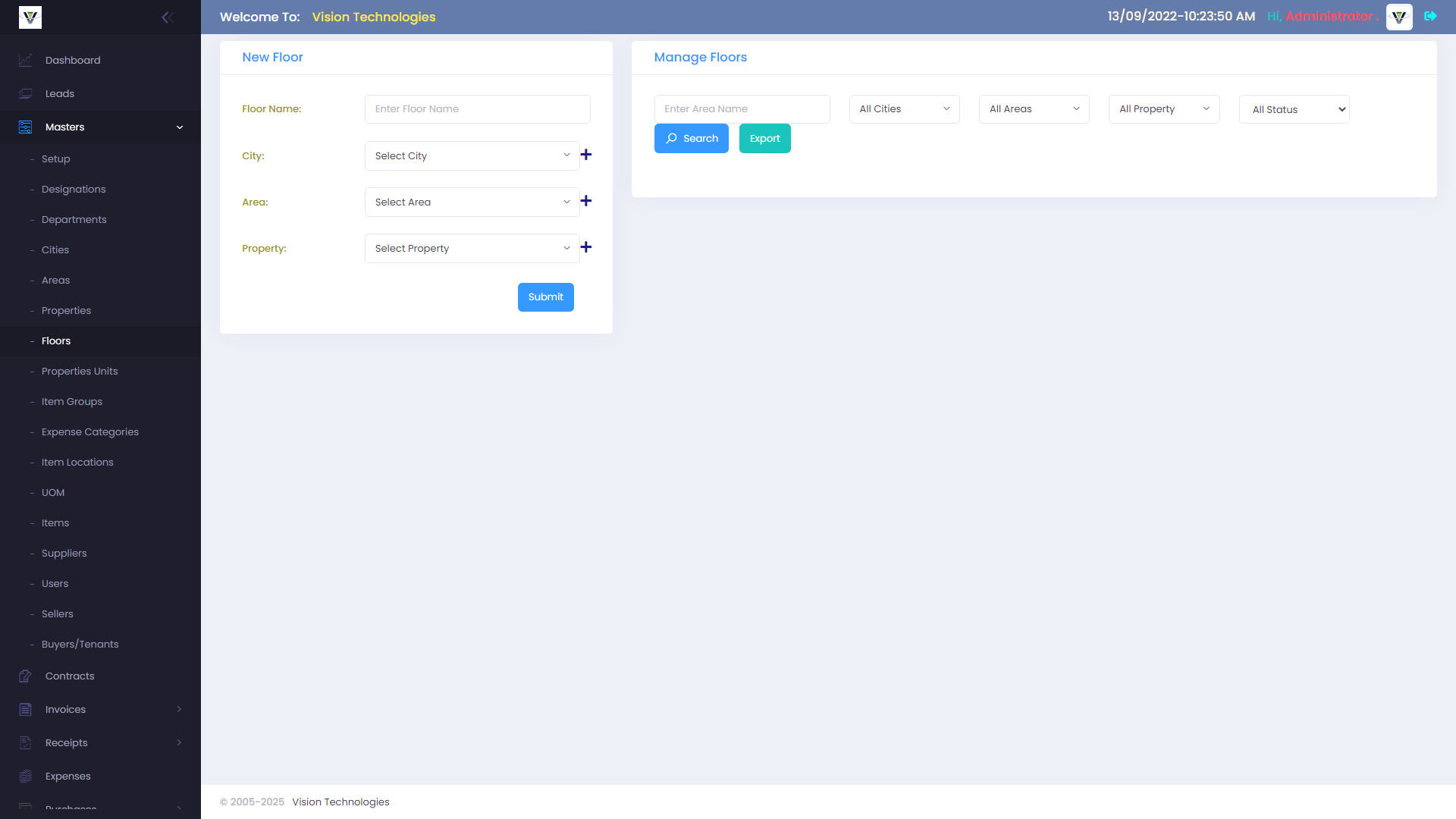 Dashboard Screenshot